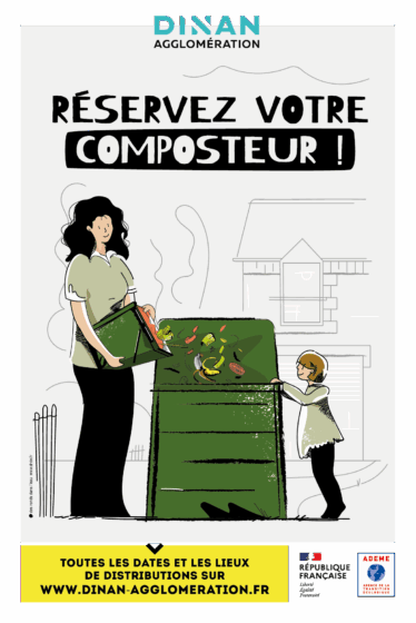 Distribution de composteurs individuels pour les habitants avec jardin
