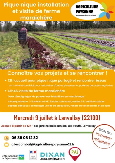 Mercredi 9 juillet 2025 à Lanvallay: Pique-nique