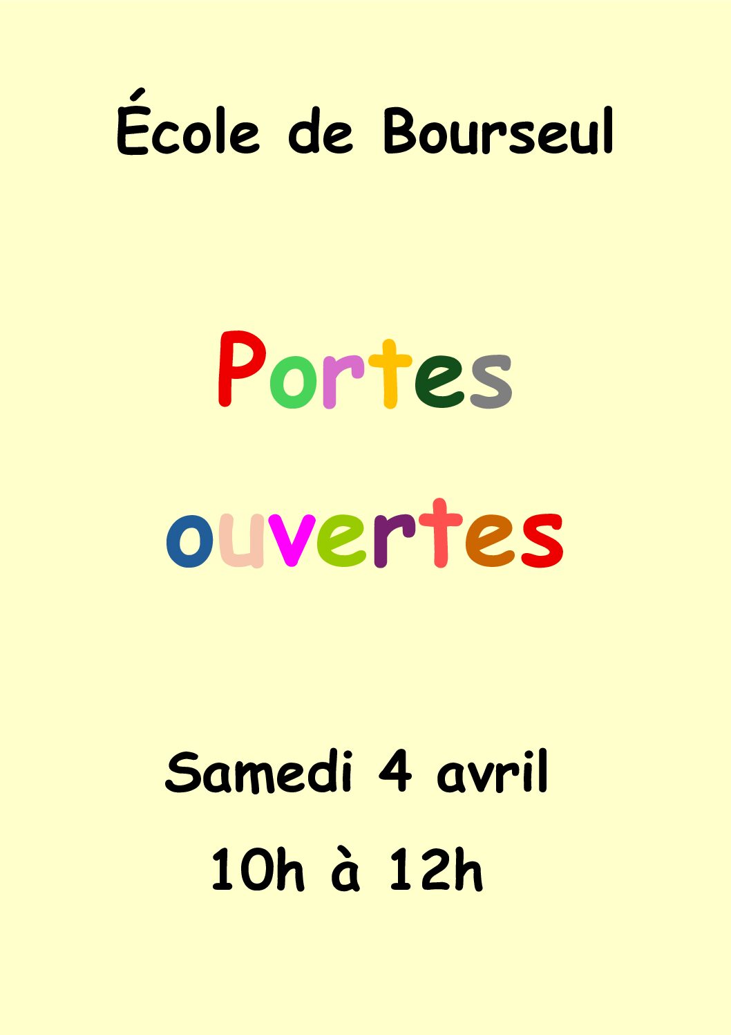 Portes ouvertes à l&rsquo;école